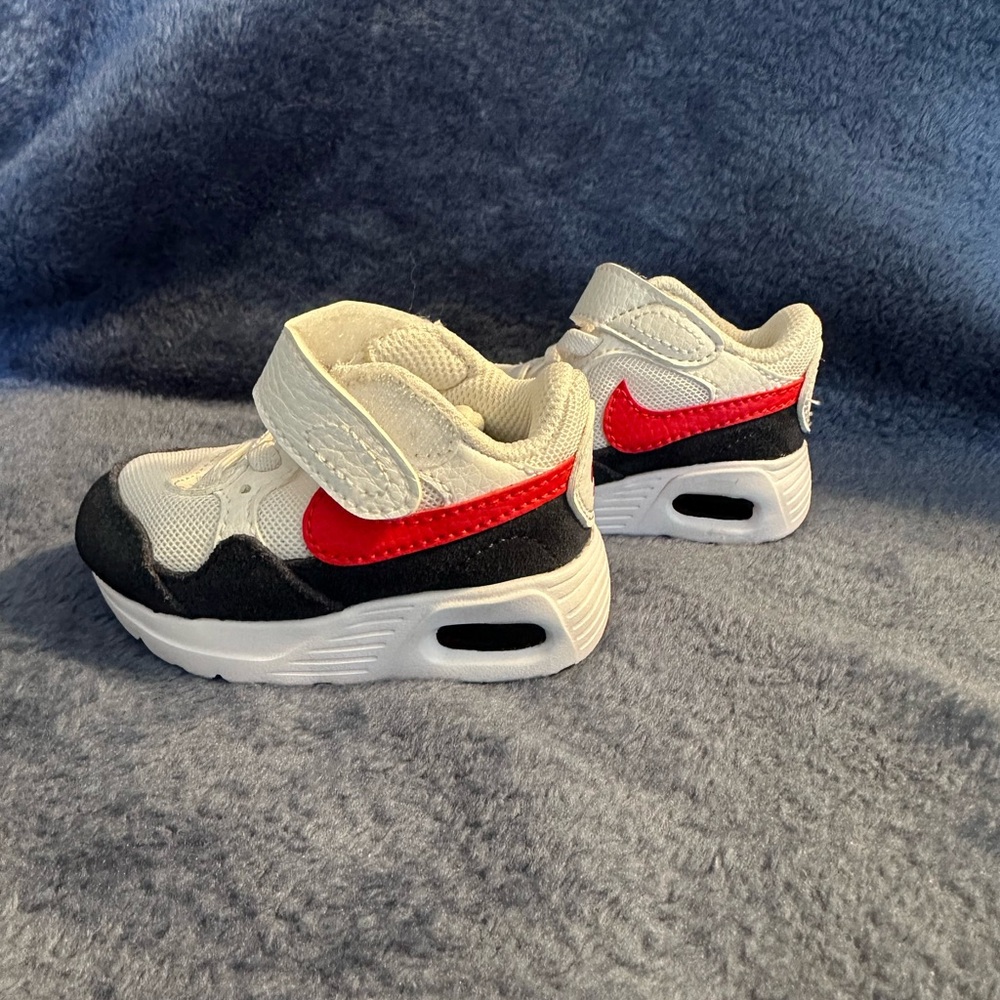 Nike Air Baby Sneakers - White, Red, and Black